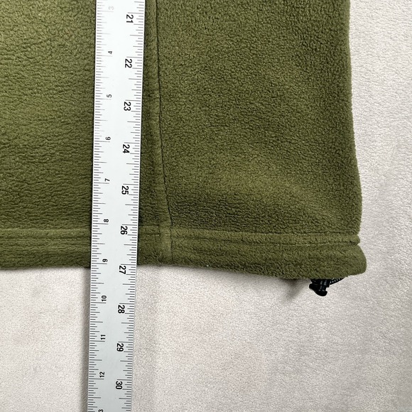 LL Bean Vest Mens L -Tall Green Full Zip Polartec Fleece Zipped Pockets-EUC - Picture 7 of 9